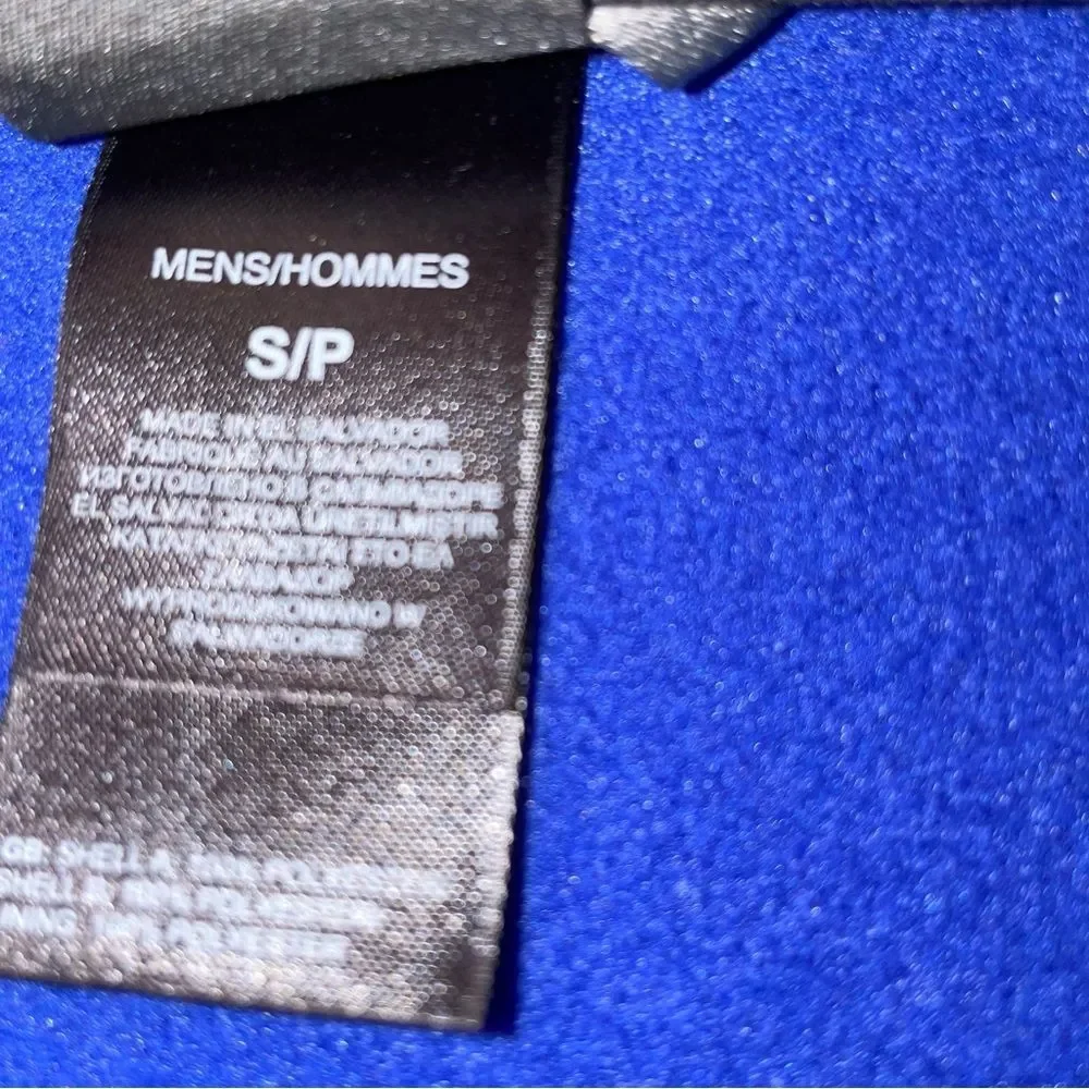 The North Face Mens S Blue and Gray Fleece Jacket